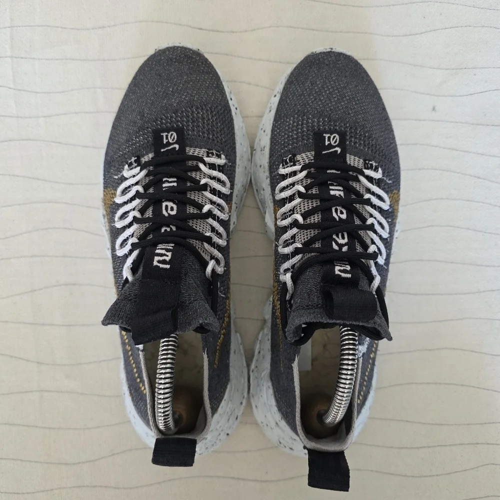 Nike Mens Space Hippie 01 'Black Wheat' Athletic Shoes Sneakers CZ6148-002 Sz 7